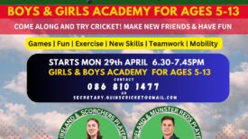 Quins Cricket Academy for Boys and Girls – LAUNCH DAY